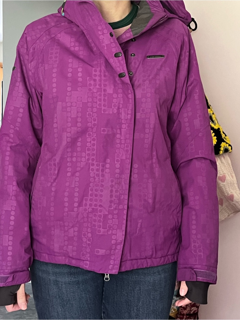 Under Armour Purple Ski Jacket with Hood